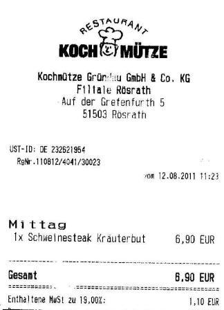 efir Hffner Kochmtze Restaurant